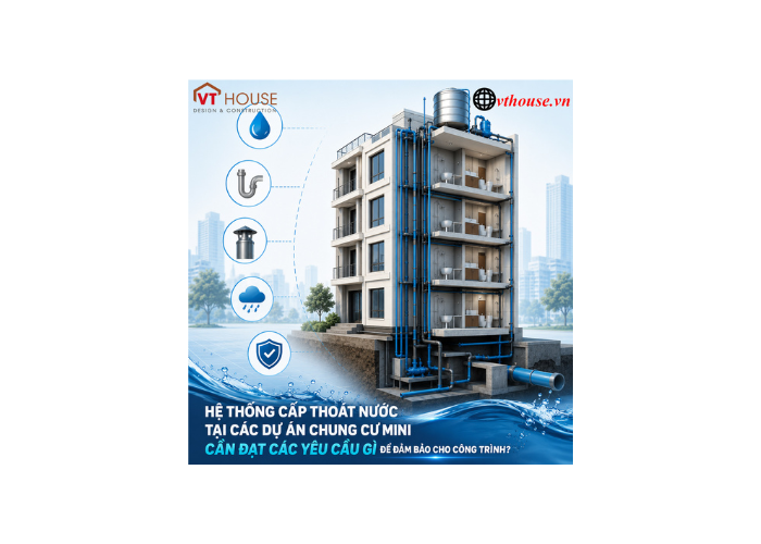 Tiêu chuẩn thiết kế hệ thống cấp thoát nước chung cư mini từ chuyên gia