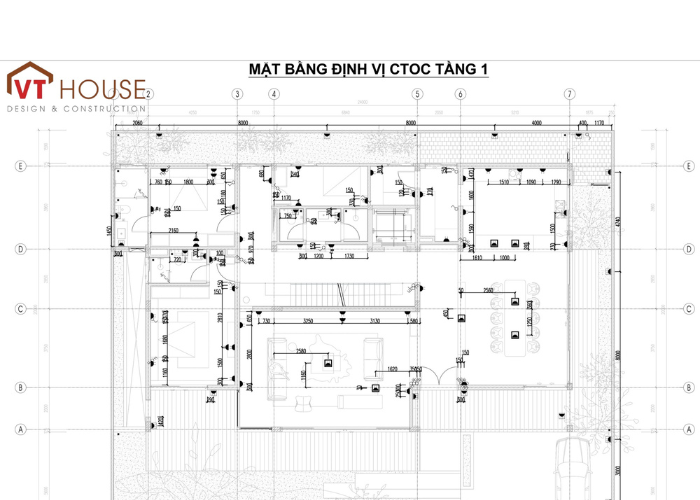 Vai Trò Của “Mặt Bằng Định Vị CTOC” Trong Thiết Kế Cơ Điện