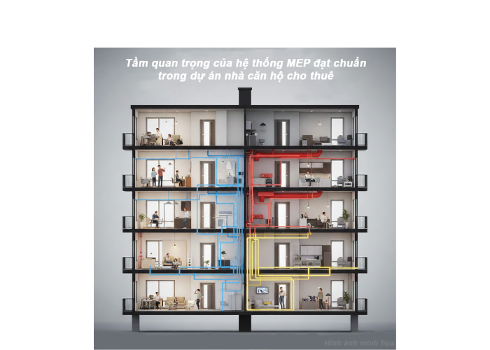 Tầm quan trọng của hệ thống MEP đạt chuẩn trong dự án nhà căn hộ cho thuê