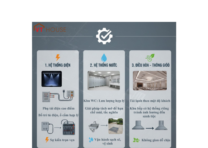 Những Điều Cần Lưu Ý Khi Thiết Kế Hệ Thông Cơ Điện Cho Các Dự Án Trung Tâm Sự Kiện – Tiệc Cưới