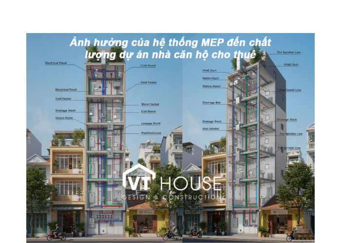 Ảnh hưởng của hệ thống MEP đến chất lượng dự án căn hộ cho thuê