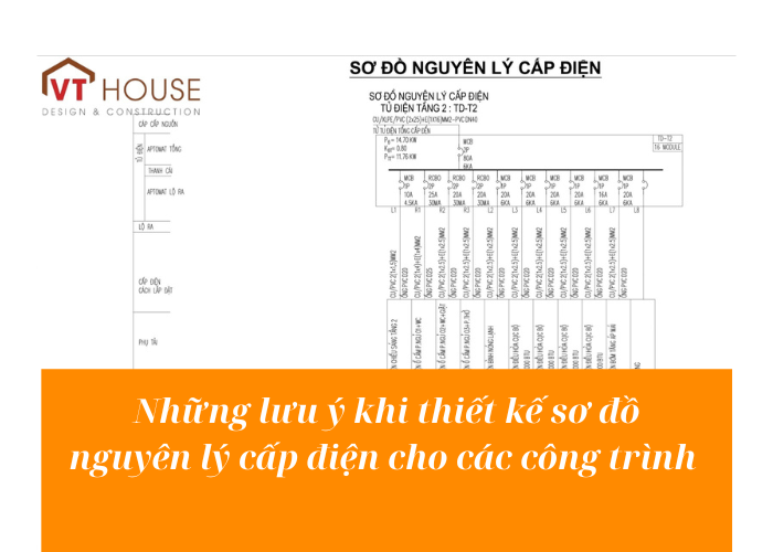 Lưu ý khi thiết kế sơ đồ nguyên lý cấp điện cho các công trình